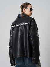 Harsh and Cruel Racing Element Windproof Motorcycle Leather Jacket - COPPING THREADS - Harsh and Cruel